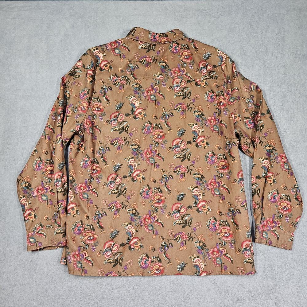 VTG White Stag Shirt Women XL Western Multicolor Floral Button Down LS Blouse - Picture 8 of 11